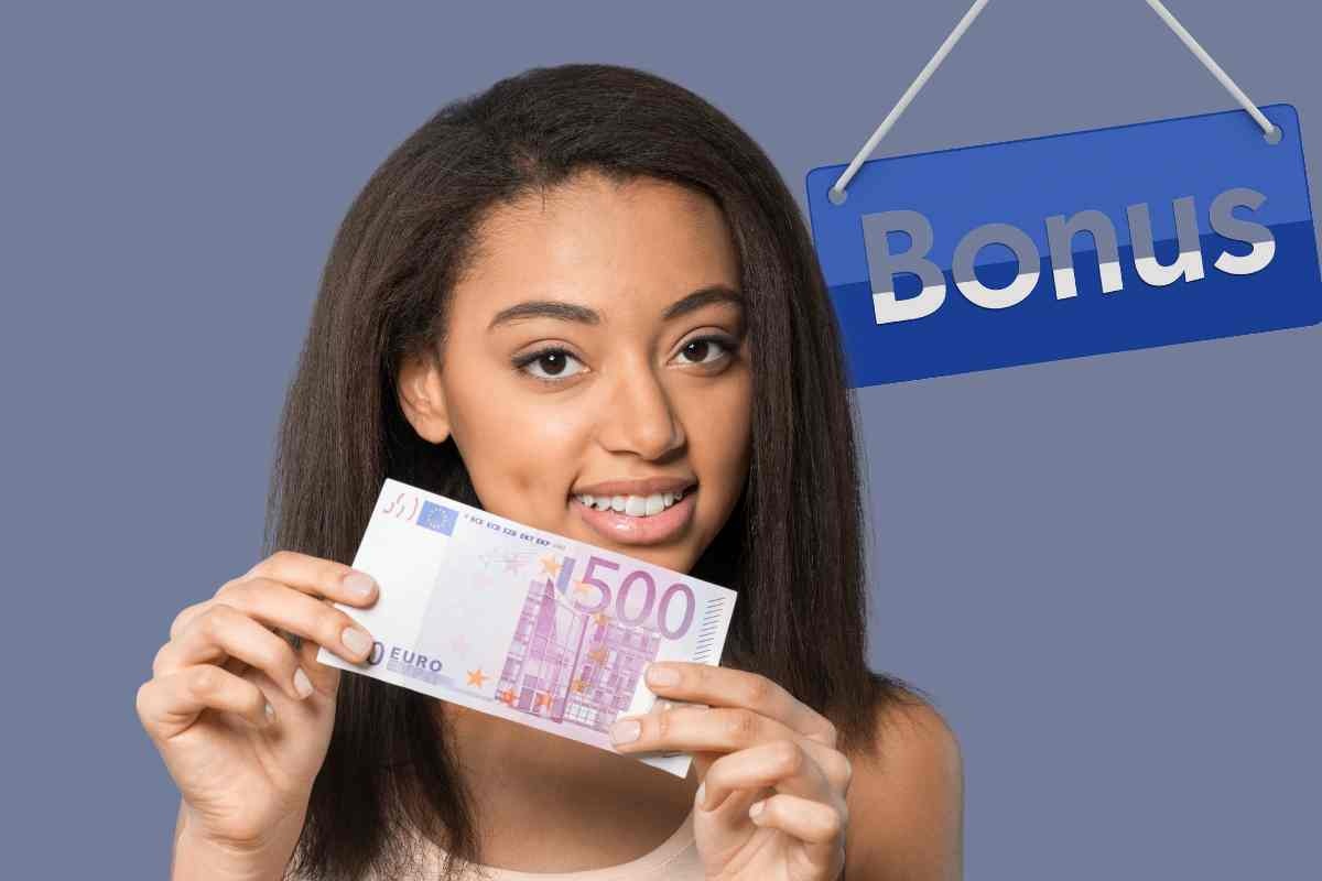 Ragazza con 500 euro