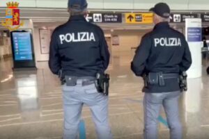 Polizia nella stazione di Frosinone