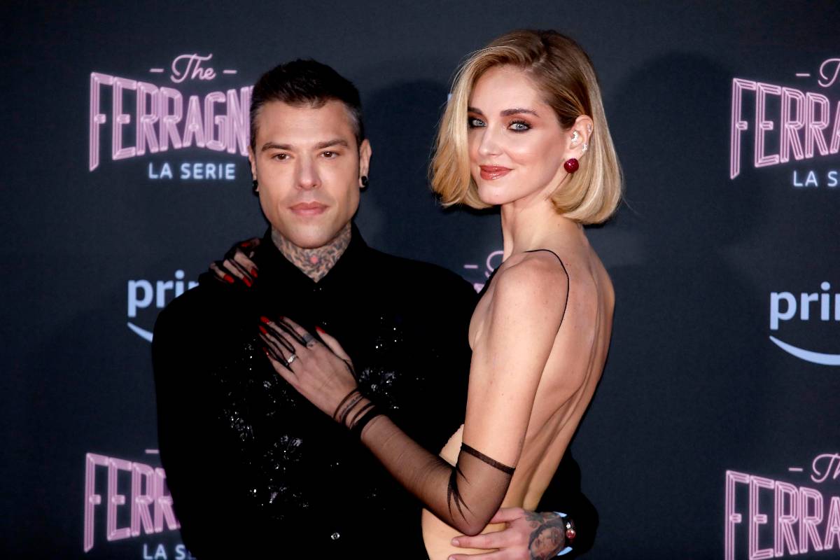 fedez e chiara ferragni sul red carpet di ferragnez