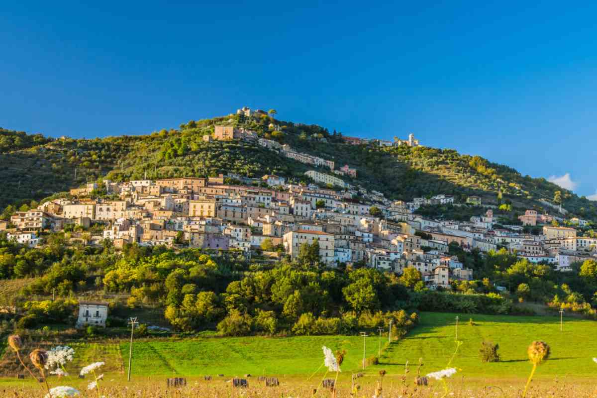 Vista panoramica di Alvito in Ciociaria