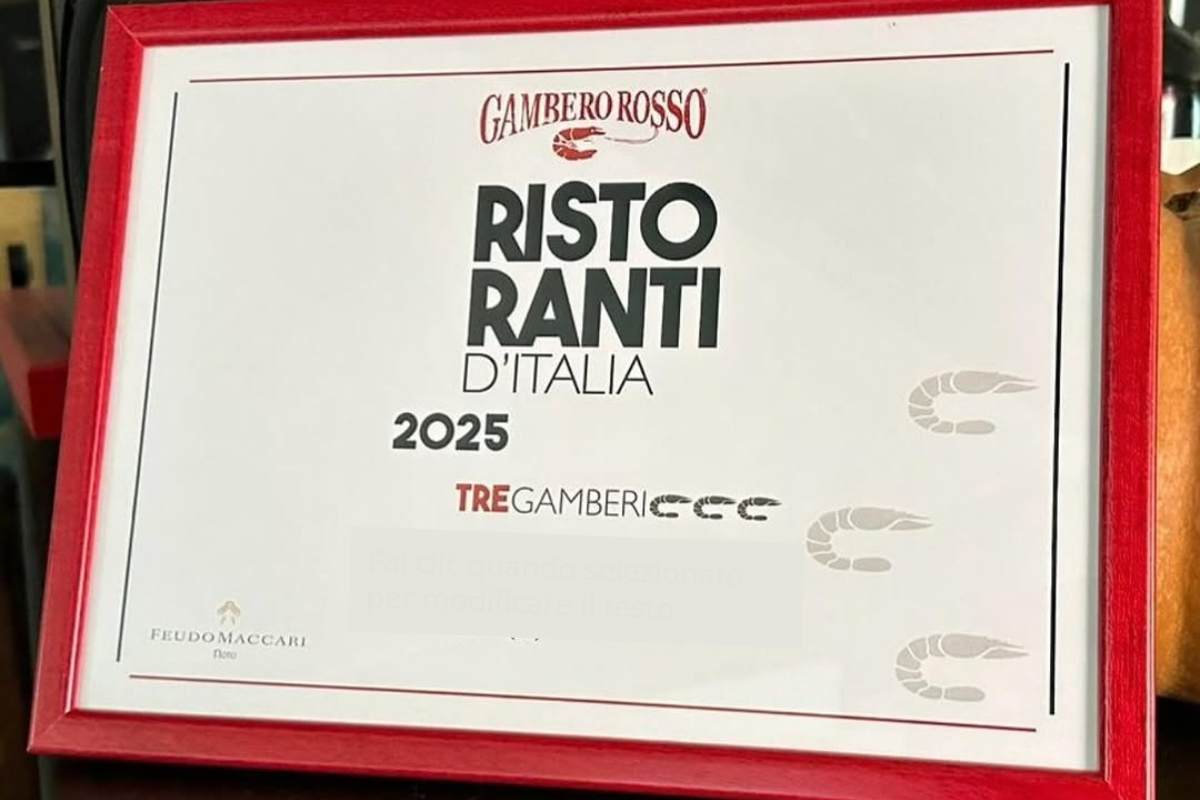 Insegna Ristoranti d'Italia 2025 Gambero Rosso