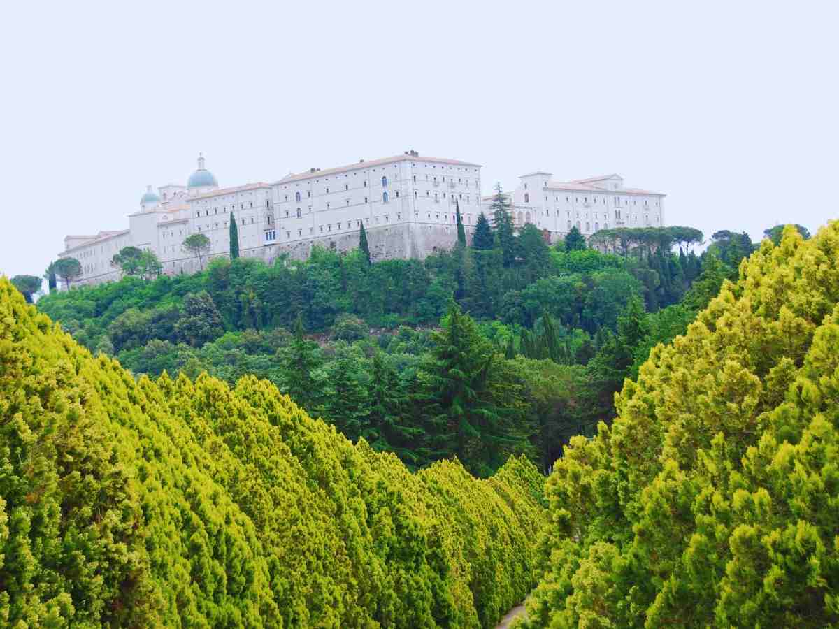 L'abbazia di Montecassino vista da valle 