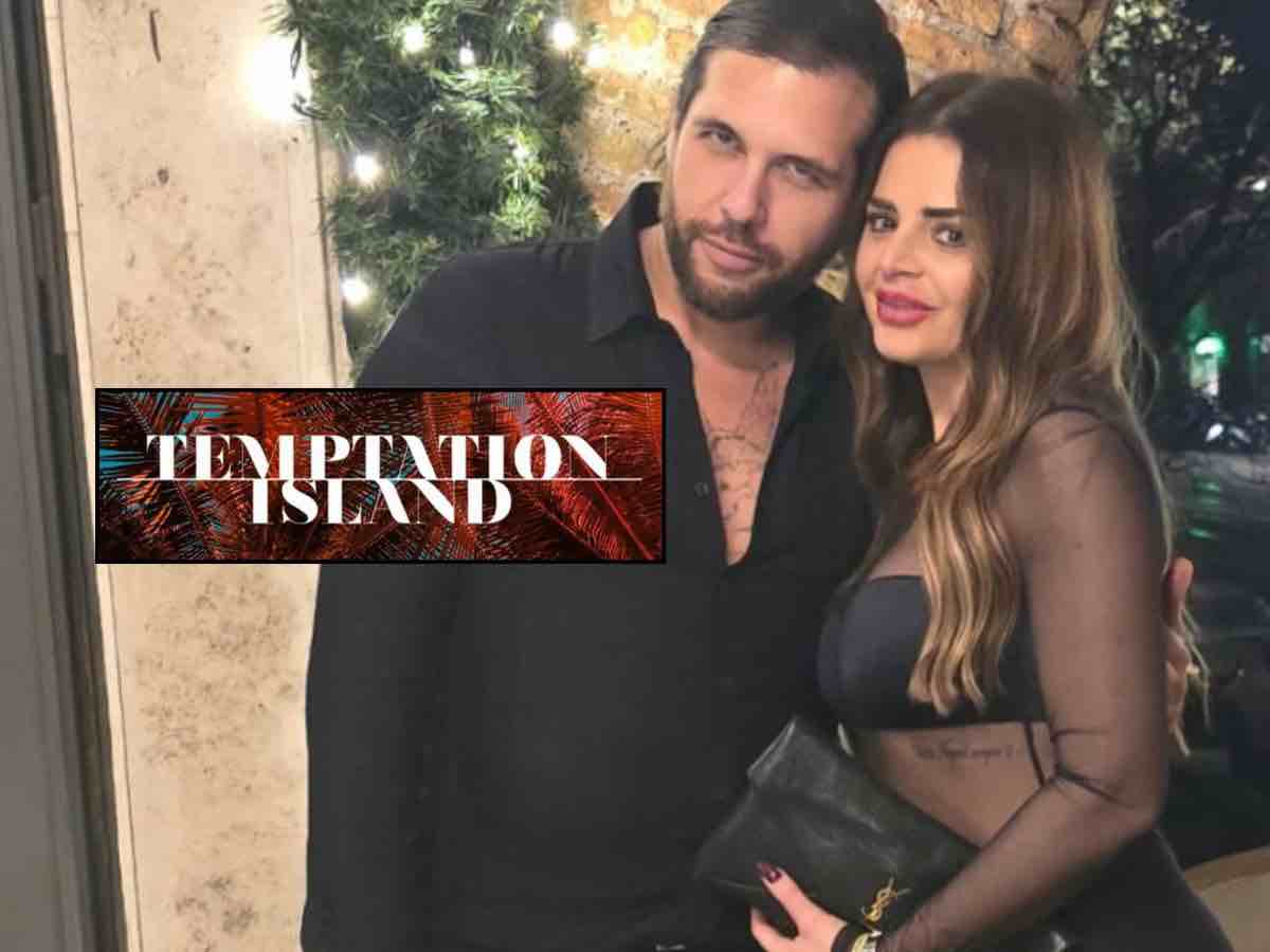 Alessandro Vicinanza, Roberta Di Padua e logo Temptation Island